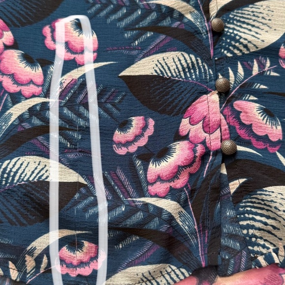 Anthropologie Long Sleeve Floral Sheer Blouse - Picture 8 of 11